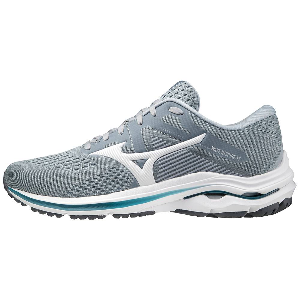 Tenis Para Correr Mizuno Wave Inspire 17 Para Hombre Grises/Blancos 7624805-PJ